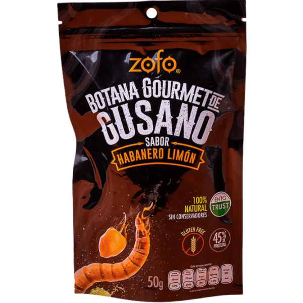 Comprar Botana de Gusano Habanero Limon ZOFO Sharktank