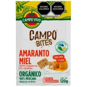 Campo Bites de Amaranto Orgánico Miel Campo Vivo