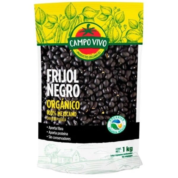 Frijol Negro organico Campo Vivo