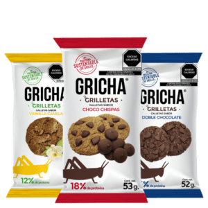 Gricha Grilletas 3 sabores Galletas Grillo